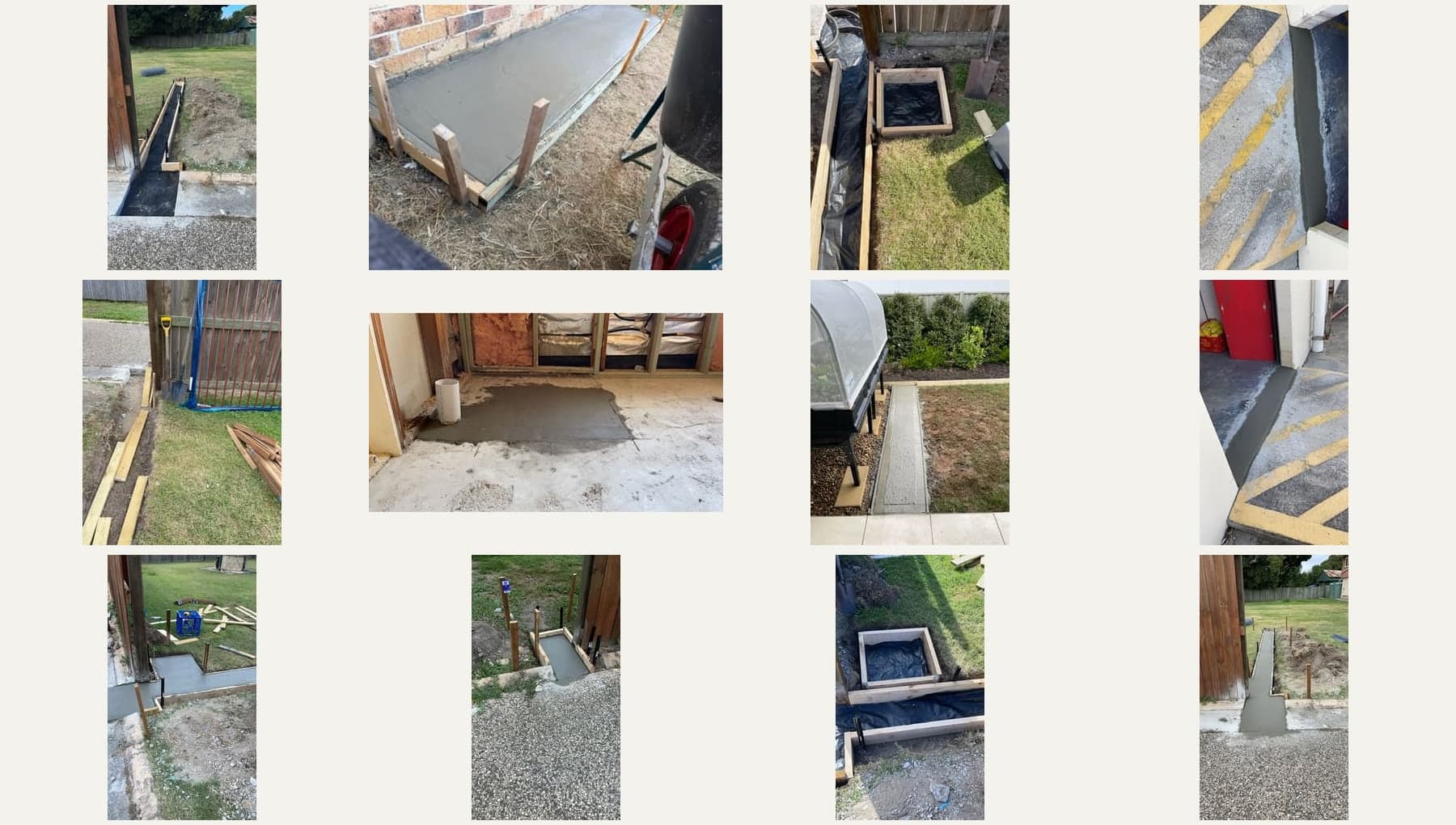 Concreting work