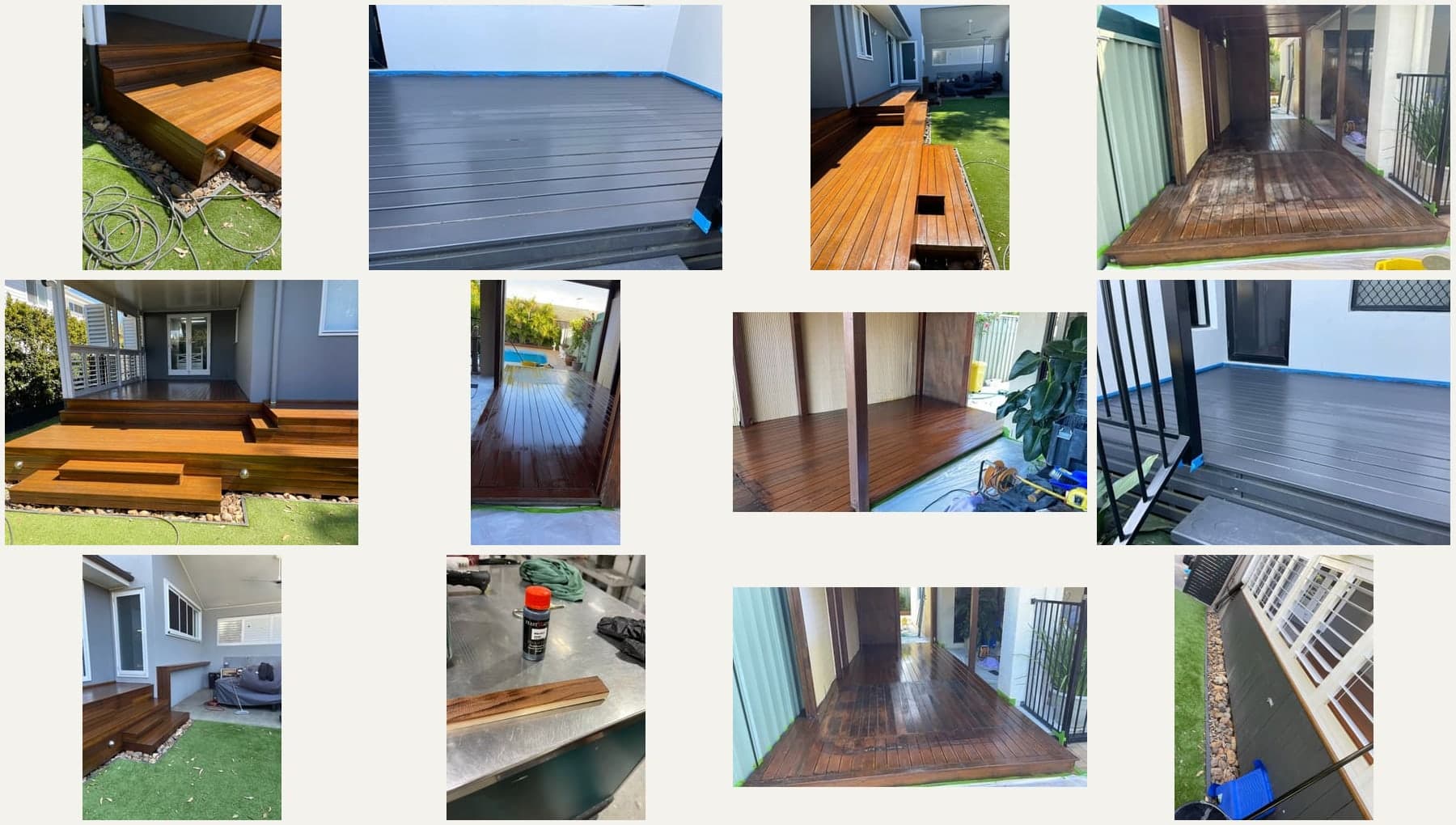Deck maintenance work