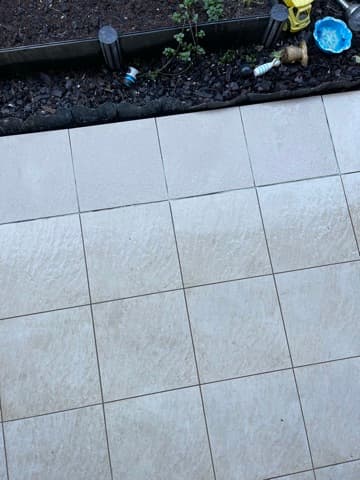 Tiled outdoor area
